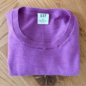 GAP Lilac 100% Merino Wool Sweater
